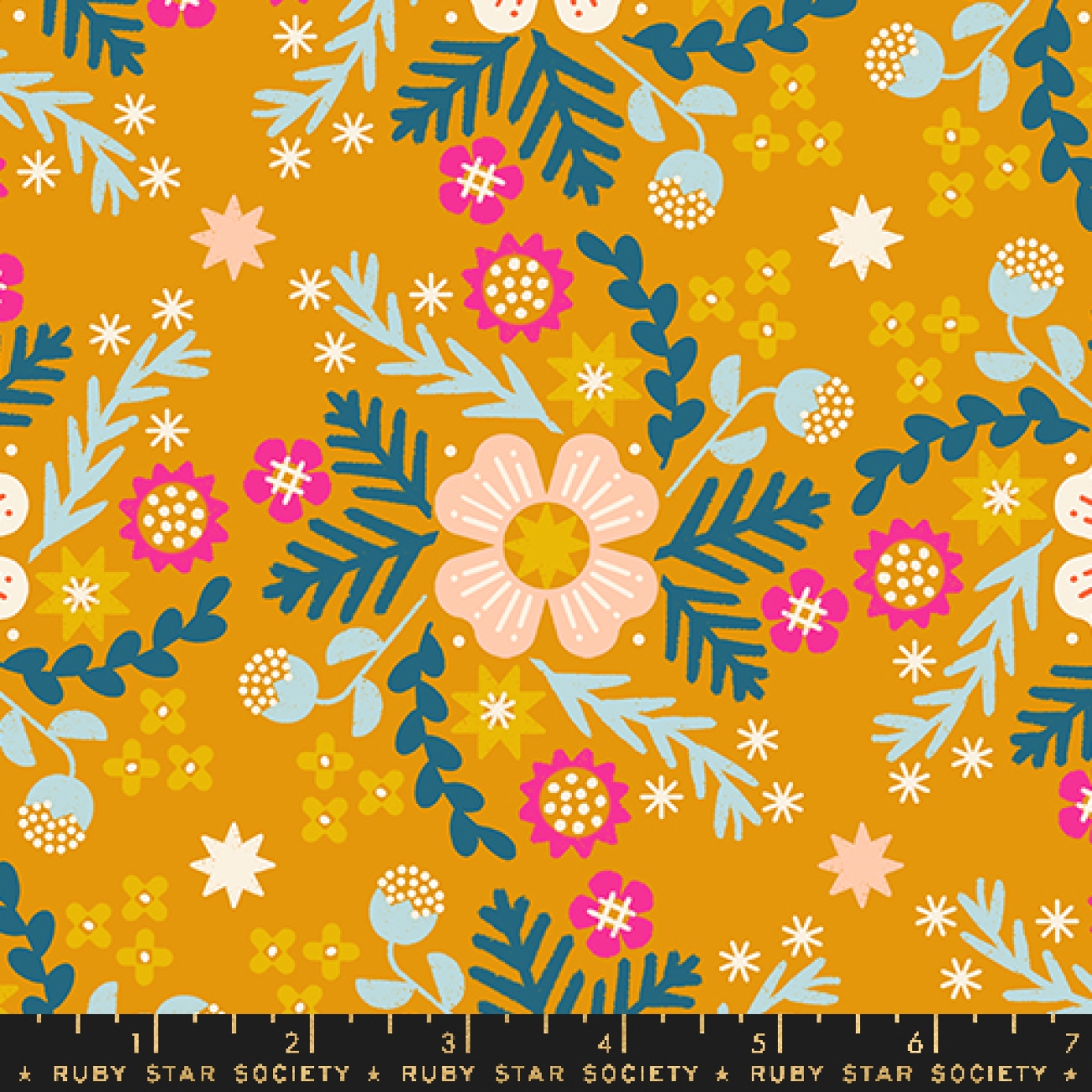 Baumwolle Patchwork - Rashida Coleman Hale - Ruby Star Society - Pivot - Wildflower Goldenrod - Canvas Leinen
